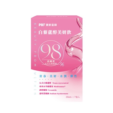 寶齡富錦白藜蘆醇美顏飲30g*7入