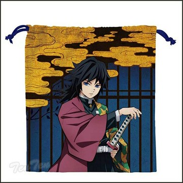 期間限定 鬼滅之刃 束口袋 冨岡義勇  | 鬼滅之刃  冨岡義勇 周邊 束口袋 袋子 鬼殺隊 柱 | 日本必買 | 日本樂天熱銷