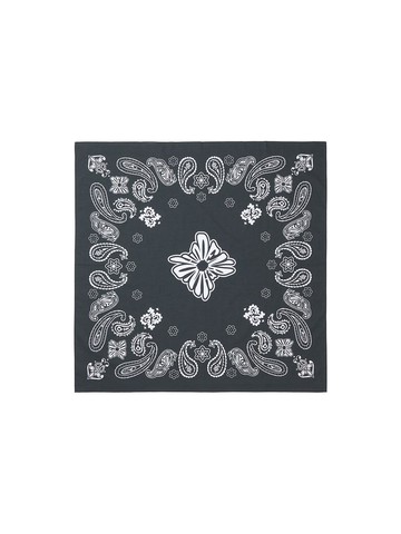 Flower Logo Badana Scarf [Black]