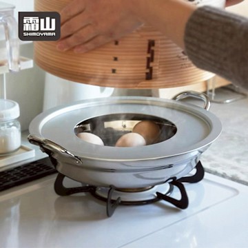 日本霜山 鋁製蒸鍋架/蒸盤/蒸籠架/蒸籠托架-28.5cm