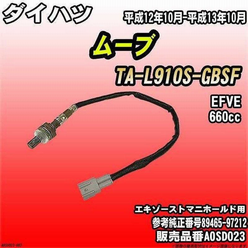 予約 ダイハツ マックス L950S O2センサー 1本 89465-97212 89465-97211 互換品 