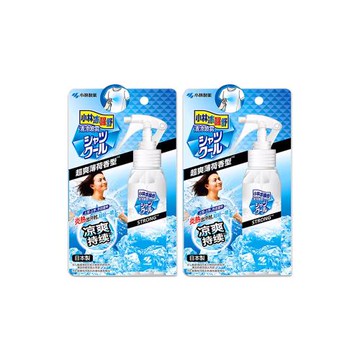 (2瓶超值組)日本Kobayashi小林製藥-夏日消暑衣物用清涼感噴霧100ml/瓶-超爽薄荷(戶外運動,暑假出遊,露營,通勤,外拍,外送降溫衣物)