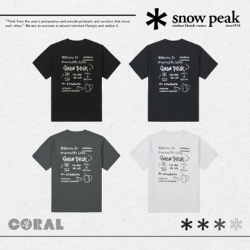 SNOW PEAK 26SS Aerocool Doodle Graphic Short Sleeve T-Shirt 塗鴉圖飾短袖上衣