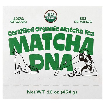 Matcha DNA, 認可有機抹茶綠茶，16 盎司（454 克）
