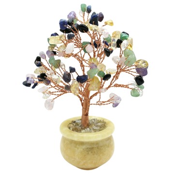 advance jewel 寶峻晶石館 迷你發財樹聚寶盆 辦公室開運小物  高度10-13cm  多色