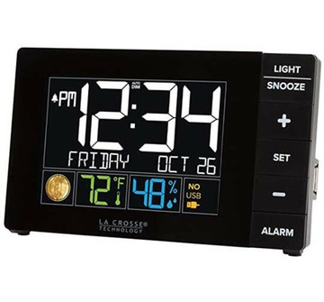 [3美國直購] LA CROSSE DIGTAL CLOCK W88723 多功能數位鬧鐘 with USB 充電port