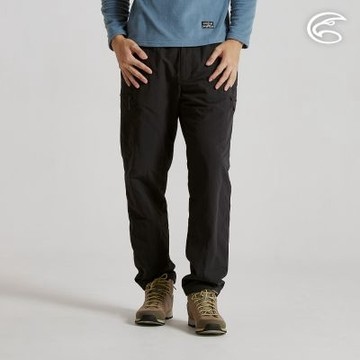 ADISI 男鬆緊褲頭超撥雙層內刷毛保暖休閒褲 AP2521049 碳黑 (S-3XL)｜內裡刷毛 超撥水 保暖長褲