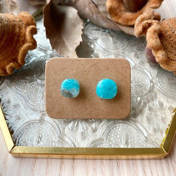 石光-天然礦石耳環-天河石12