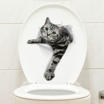 【MR.ZAKKA】創意萬用裝飾貼紙-動物主題 可愛小貓咪 H款 居家空間布置 DIY可移式壁貼 無痕壁貼 牆貼