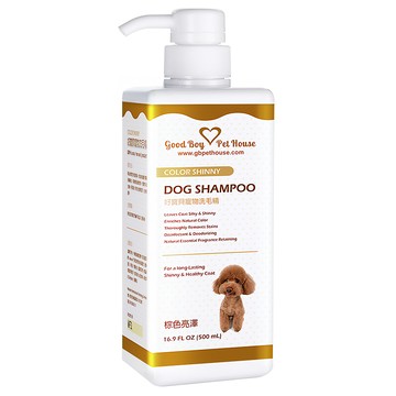 GBPH 好寶貝 棕色亮澤草本植萃肌膚養護寵物洗毛精 狗狗專用 聖誕雪松棒棒糖泡泡  500ml  1瓶