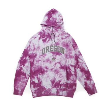 日本限定 POLER TIE DYE RAGLAN HOODIE 連帽大學TEE / 休閒連帽上衣 / 紫色