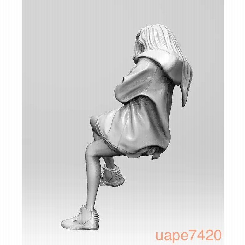 1/8スケール 女性フィギュアヘッド素体 女子高生フィギュア JK