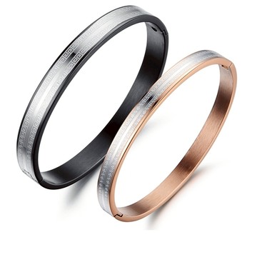 《316小舖》今天特價【B137】(優質316鈦鋼手環-時尚長城格式情侶手環黑手環金手環玫瑰手環男手環環女手環防水手環)