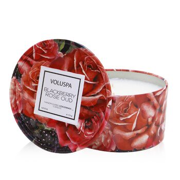 Voluspa Voluspa 兩個燈芯錫芳香蠟燭  - Blackberry Rose Oud 170g/6oz-蠟燭