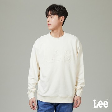 Lee 男款 立體LOGO長袖圓領厚TEE 兩色｜MODERN