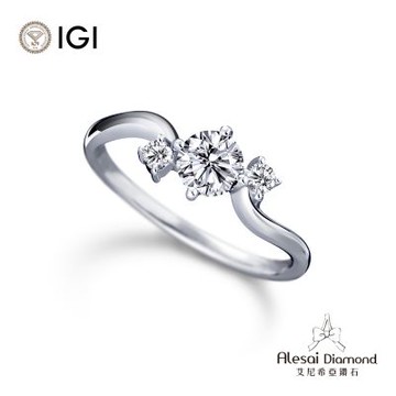Alesai 艾尼希亞鑽石 IGI 30分 D/VS1 鑽戒 培育鑽石 3EX+IDEAL 車工