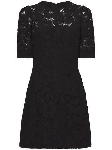 Proenza Schouler - floral lace dress - women - Polyester - 4 - Black