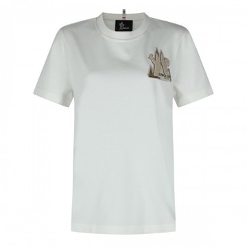 Moncler Grenoble - White Cotton T-shirt M