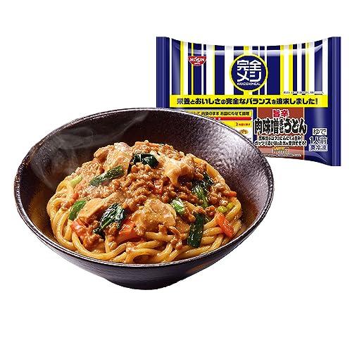 日清食品 冷凍 肉味噌まぜうどん 5食セット 冷凍うどん 冷凍食品 たんぱく質 17.9g PFCバランス 食物繊維 7.5g