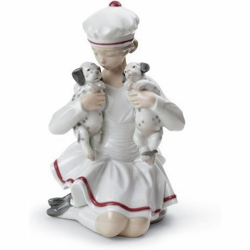 Lladro リヤドロ 犬 いぬ イヌ 仔犬 動物 少女 女の子 甘えんぼう ダルメシアンの兄弟 8521 通販 Lineポイント最大0 5 Get Lineショッピング