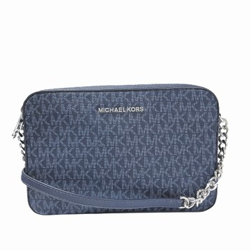 michael kors 黑色mk字母圖騰防刮皮革斜背包 / 附提袋 # 35f8sttc3b