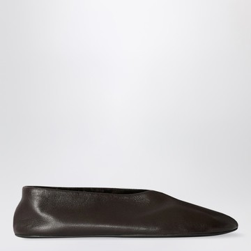 Stella slippers brown in leather and shearling