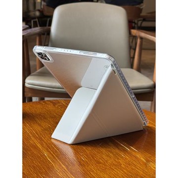 適用蘋果平板ipadair6保護殼2024pro一體式3+y10.2亞克力9.7透明mini防彎10代4無筆槽12.9全包5軟邊13超薄殼