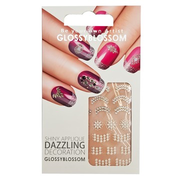 GLOSSYBLOSSOM 3D眩眼美甲貼 Set 閃亮貼花裝飾  花  1組