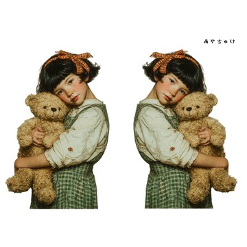 【11月新品2】08-108-0166 人物貼紙 聖誕復古風