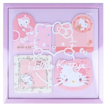 sun-star Hello Kitty 50週年便利貼 - 紫色浪漫 造型便利貼 4種樣式各10張  1本  40張