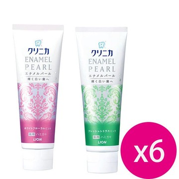 【日本 LION 獅王】固齒佳酵素亮白牙膏130g*6條