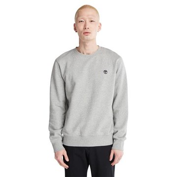 Timberland 男款中麻灰有機棉圓領大學T|A5SF8052