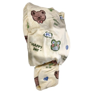 Ishur 伊舒爾 法蘭絨2件組  床包枕頭套  100%聚酯纖維  單人床包186 x 106cm + 枕套 75 x 45cm  森林系