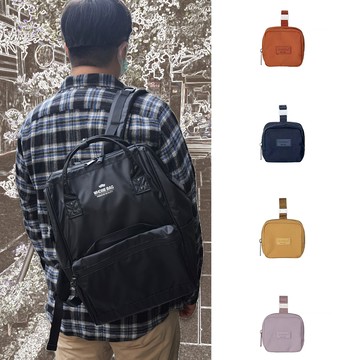 【WHOSE BAG】韓國製 簡約素面輕便郵差包 側背包 斜背包 男女包