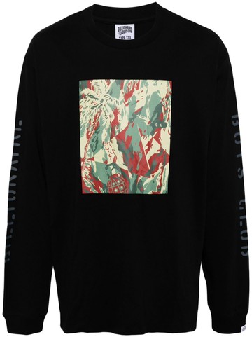 Billionaire Boys Club - logo-print cotton sweatshirt - men - Cotton - XXL - Black