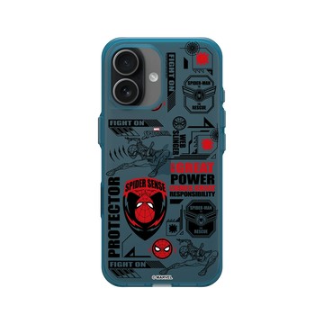 iPhone 17 Clear (相機按鈕) 夜幕藍 - 蜘蛛人 Spider-man - 蜘蛛人 - 標誌圖案