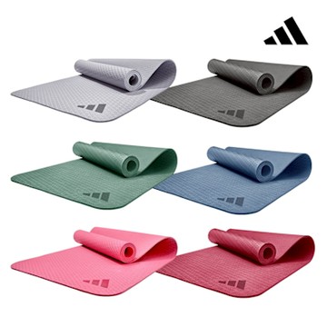 adidas 愛迪達 環保壓紋瑜珈墊-6mm