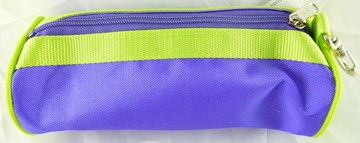 【震撼精品百貨】黃色小鴨 圓型筆袋 紫底白點  震撼日式精品百貨