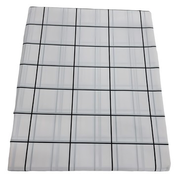 PEVA加厚防水浴簾 310g  180 x 180cm  白底方格  1個