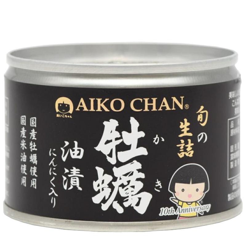 伊藤食品 缶詰 あいこちゃん 牡蠣油漬 にんにく入り 160g ×12個 (個詰 牡蠣オイル漬け) 送料無料