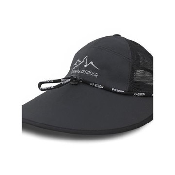 遮陽帽新款男士網眼戶外休閑大檐