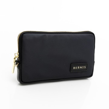BERNIS 尼龍系列 輕巧手拿包 收納包 手機包 軟式長夾 錢夾 藍莓色 多色可選