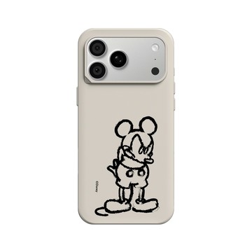 iPhone 18 Pro Max SolidX 貝殼灰 - 迪士尼-米奇 Mickey - 黑標款-米奇蠟筆風格