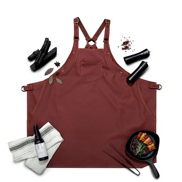 ABU 紅玉 素食皮革工作圍裙 by rin