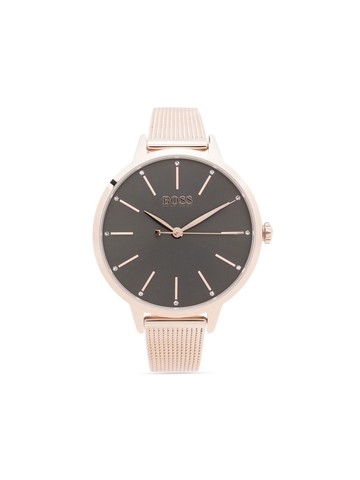 BOSS - Symphony quartz 38mm - women - glass/stainless steel - One Size - Grey