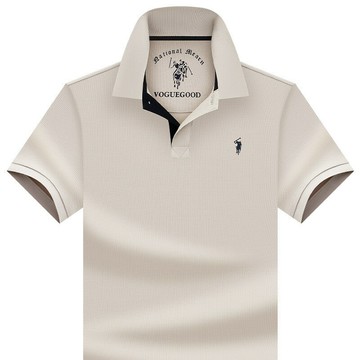 【新款熱賣】【100%純棉】夏季全棉POLO衫透氣休閑T恤男翻領上衣純色爆款短袖t