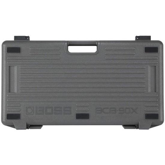 BOSS (BCB-90X) Large ギター エフェクツ Board Integrated Lid Heavy-Duty Moulded Case with Junction Box, Customisable to Fit up-to Ten ペダル