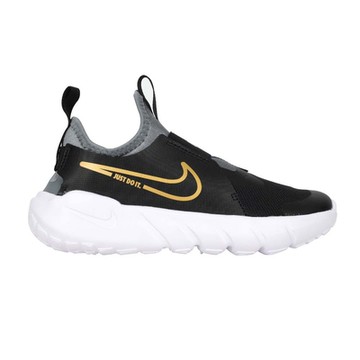 NIKE FLEX RUNNER 2-PSV 男女中童休閒運動鞋-休閒 DJ6040-007 黑灰金