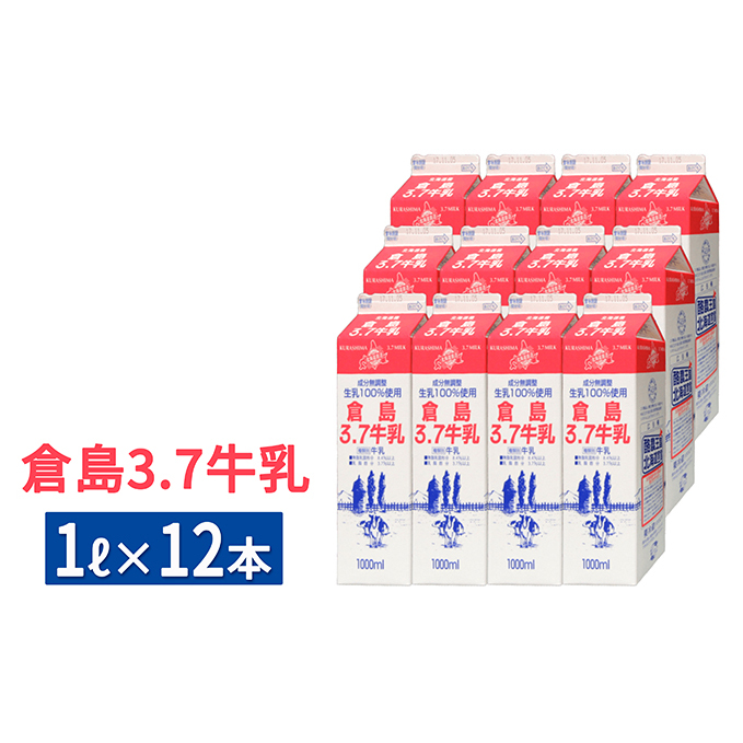 北海道倉島乳業1L×12本セット