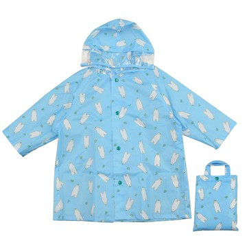 akachan honpo - 雨衣-白熊-淡藍色